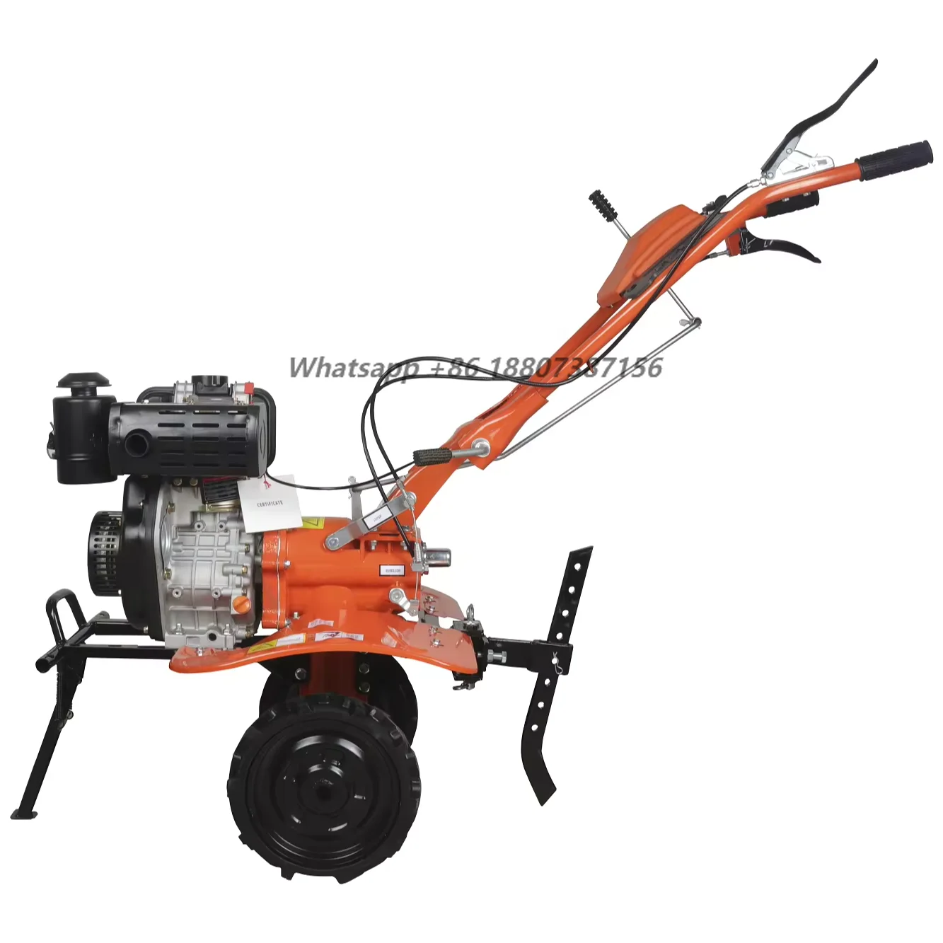Xinbate Manual  Engine Corn Tilling Ploughing Rice Machine Agriculture Farm Cultivation System 24 Tools 950mm Working