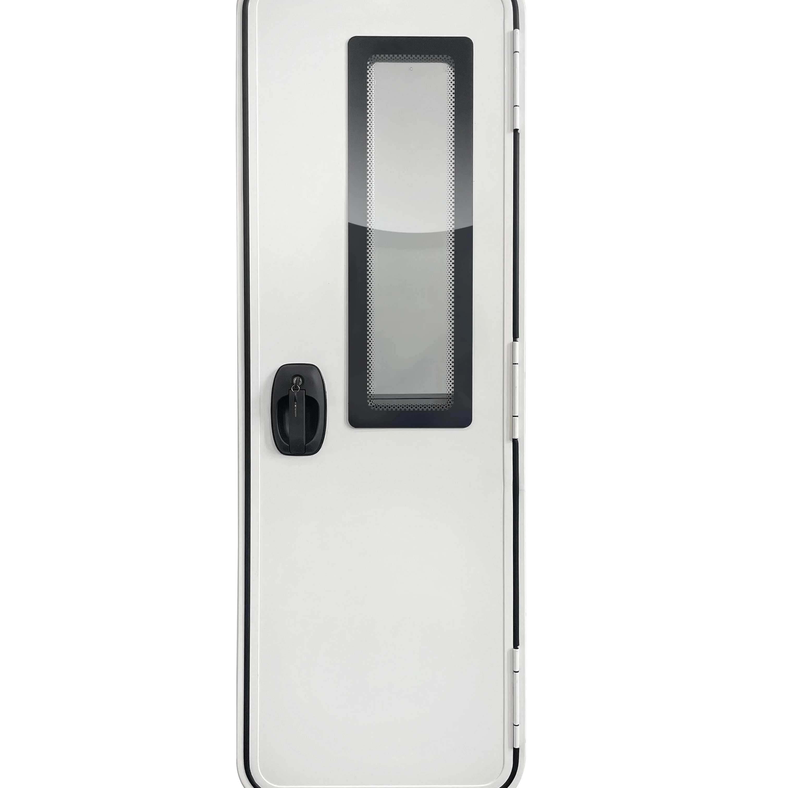 Factory Best Choice RV Entry Door With Double Acrylic Glass, Foam Door, And Black Trash Bin