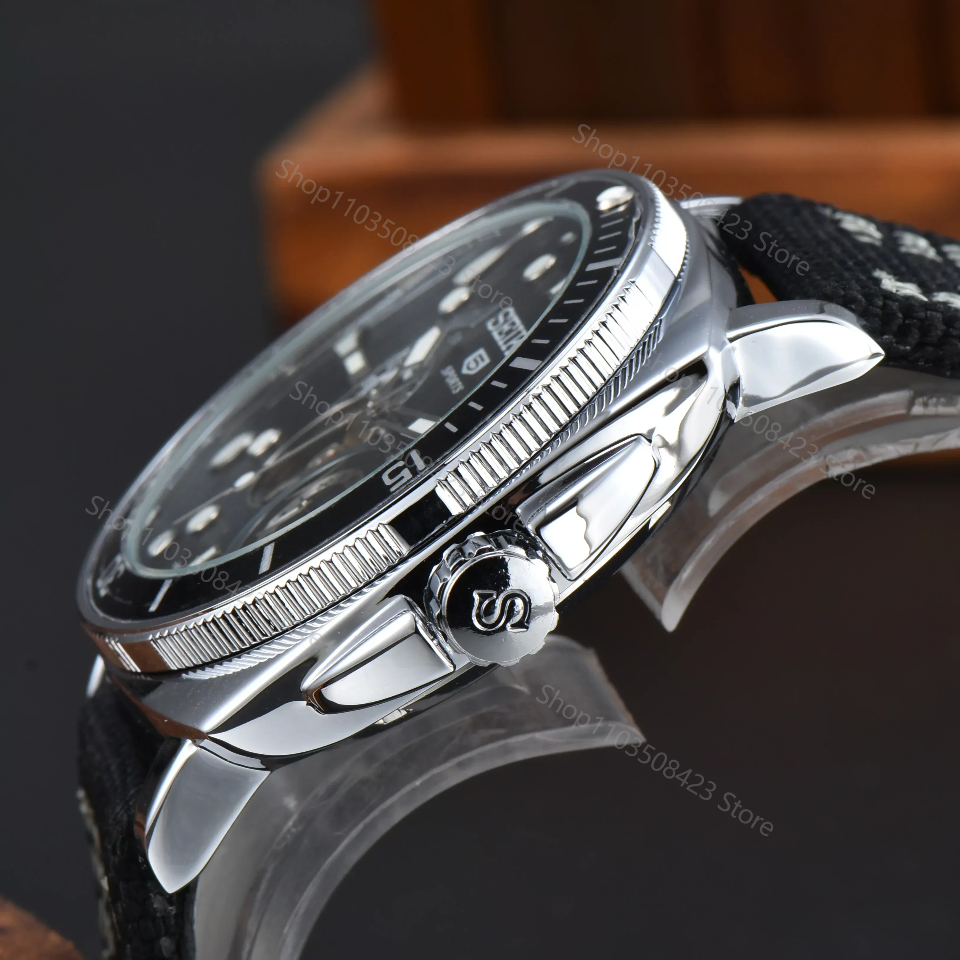 Original SEIKO 5 Mechanical Watch Automatic Men\'s Canvas with Luminous Men Watch Luxury Fashion Dial Ladies Women Waterproof