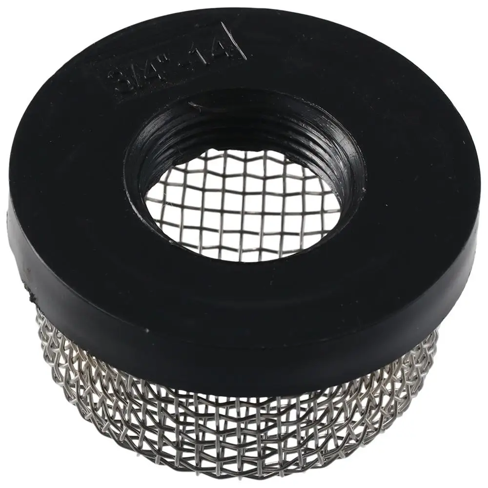 Universal Stainless Steel Inlet Filter Strainer MA-023 3/4 Inch -14 Aerator Screen Strainer Black Mesh Strainer Livewell Pump