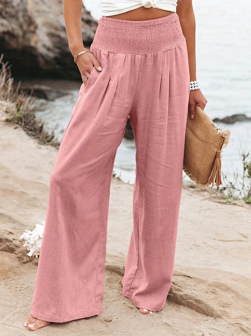 New Spring Women\'s Casual Pants, Casual Style, Comfortable Mid Waist Long Pants for Women