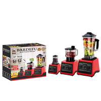 Hot Sell 3 In 1 Bardefu Blender Heavy Duty Commercial Kitchen Fresh Fruit Juicer Electric Silver Crest Smoothie Mixer Blender
