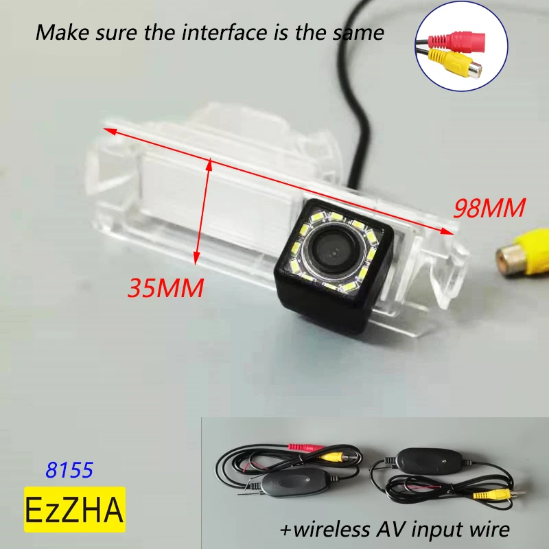 

8LED Car CCD Night Vision HD Backup Rear View Camera For Kia K2 Rio 3 Hatchback Ceed 2013 Hyundai Accent Solaris Verna 2014 I30