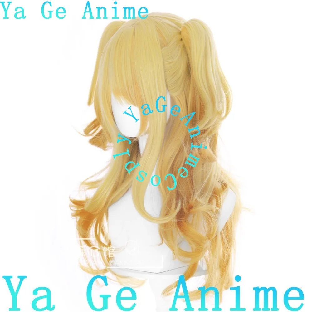 Peluca de cosplay de Citrus Yuzu Aihara, rubia con cuero cabelludo simulado, para disfraz de colegiala de Halloween