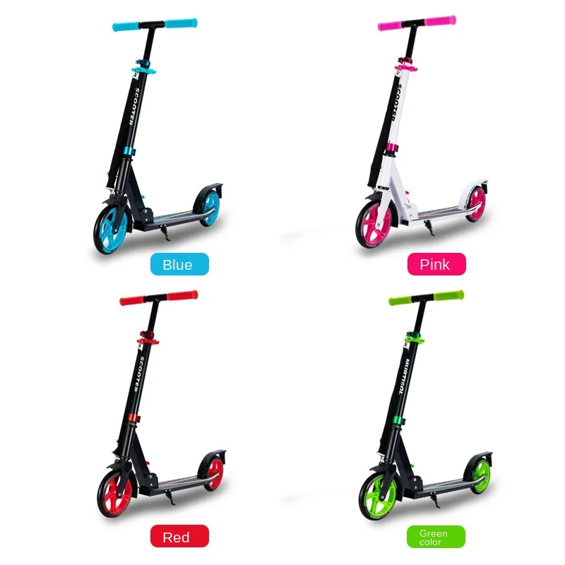 Hot Selling High Quality Aluminium 200mm Wheel Adult Pro Scooter Fold-able Scooter Adjustable height Kick Scooter foot pedal