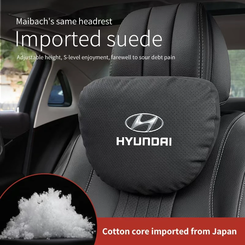 

Car Neck Support Headrest Hyundai Tucson Kona Santafe Elantra Palisade Solaris Sonata i10 i20 i30 ix25 Seat Waist Cushion Pillow