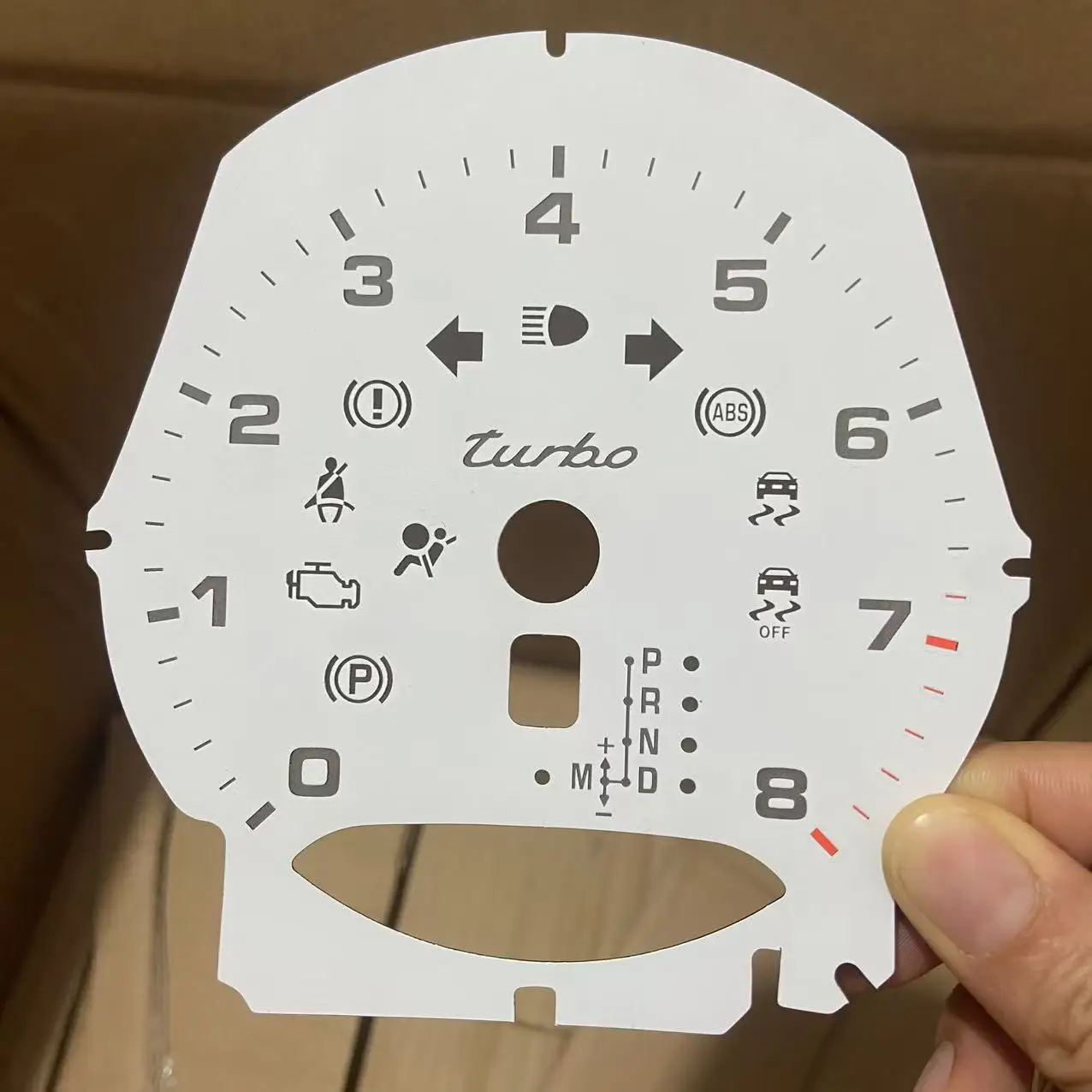 

Накладка на лицевой панель TACHO для Porsche MACAN TURBO 8000RPM