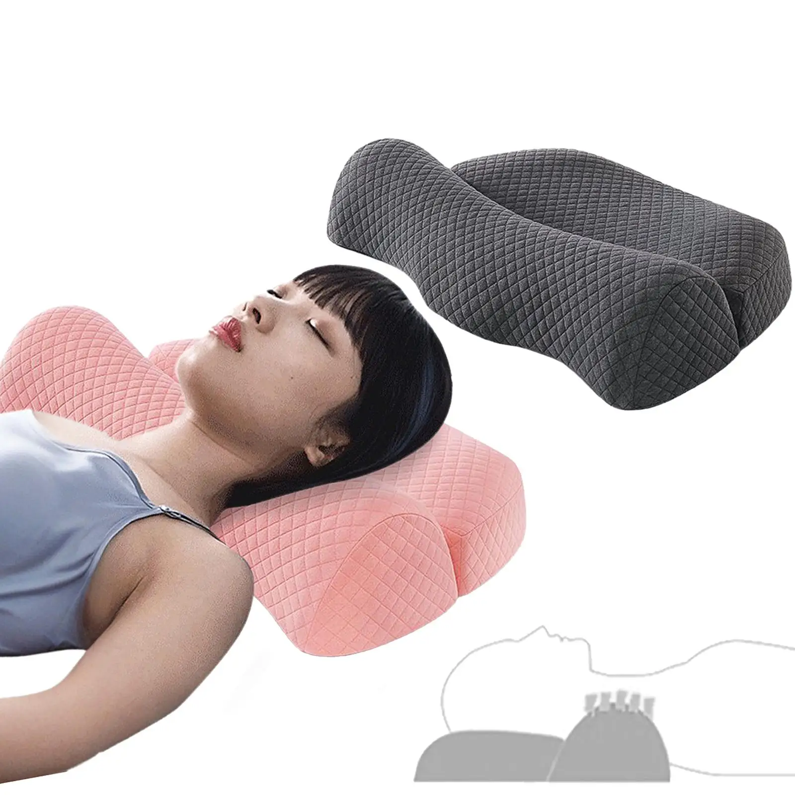 Cervical Pillow for Neck and Shoulder Relief Breathable Multipurpose Neck