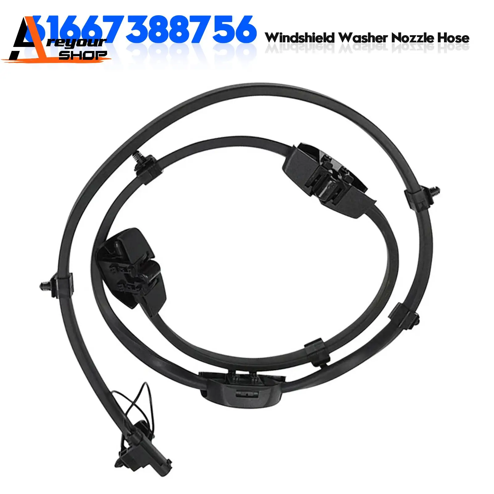 

Areyourshop Windshield Washer Nozzle Hose for BMW 5-Ser G30 G31 F90 M5 G38 530i 61667388756