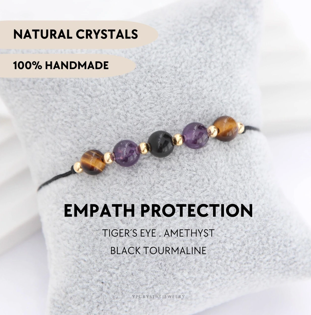 Empath Protection Bracelet Crystal Bracelet Negative Energy Jewelry