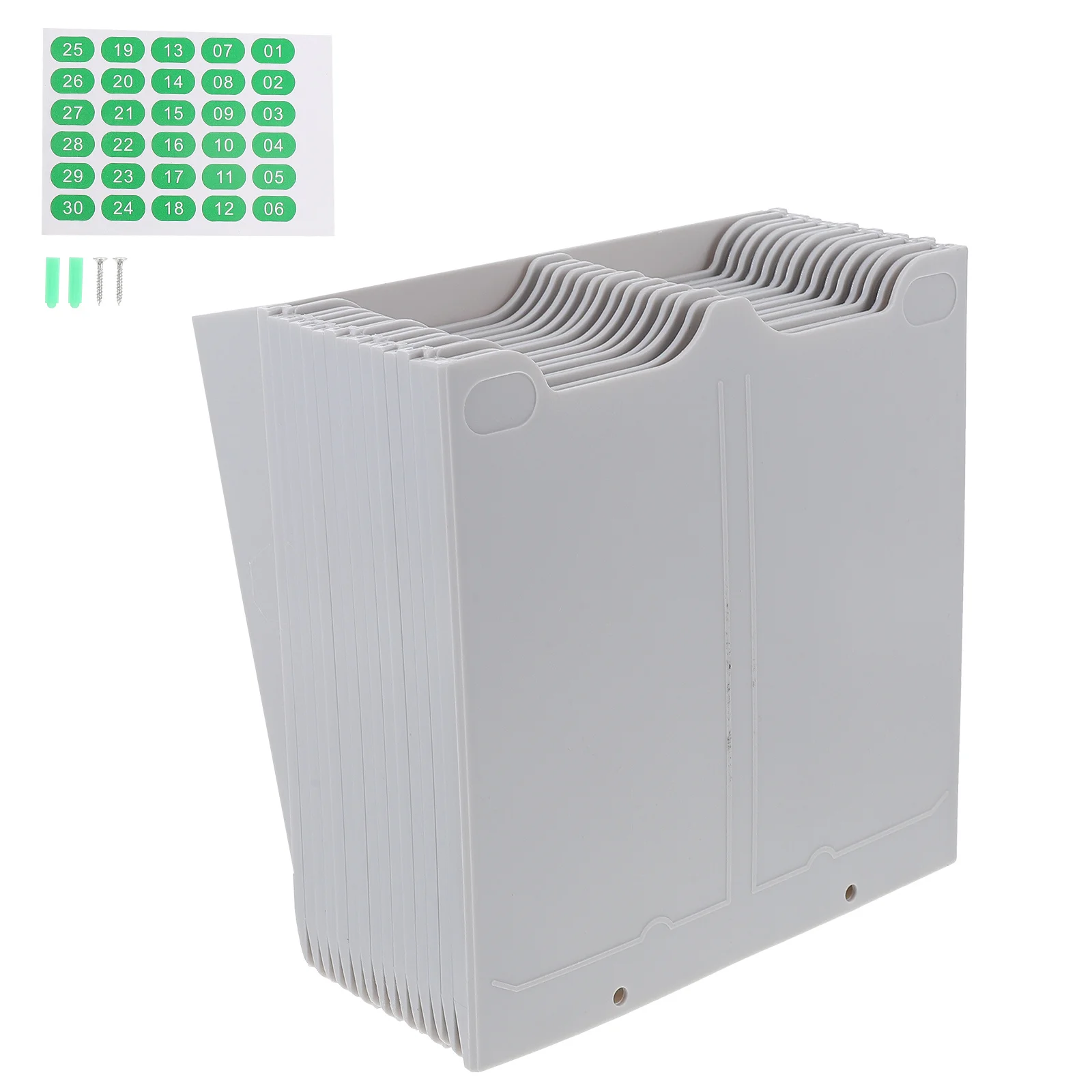 

Adjustable Attendance Cards Shelf Heavy Duty Paperboard Holder For Office Factory Warehouse Wall Organizer Storage Rack