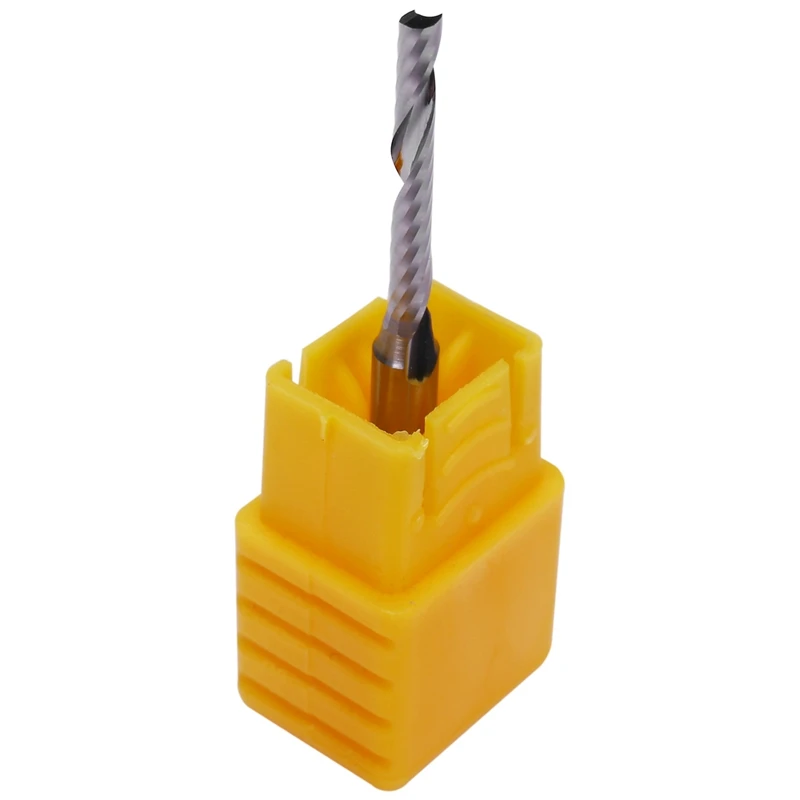 Hot 10X 2Mm X 15Mm Carbide Single Flute Spiral End Mill CNC Router Bit