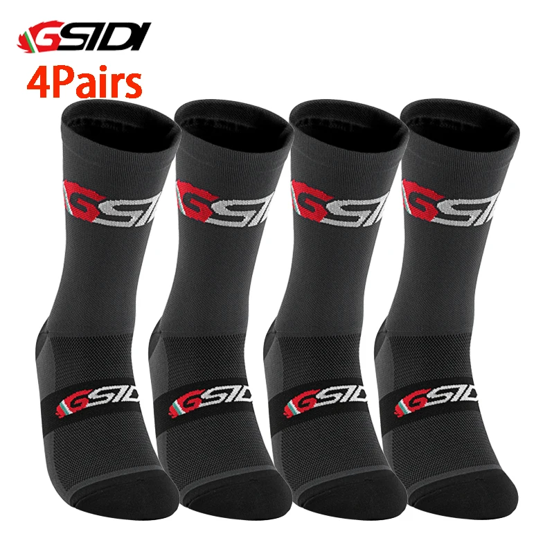 GSIDI New Cycling Socks Bike Nurse Compression Road Bike Running Mtb Knee-high Outdoor Sports Racing Sport Socks High Quality