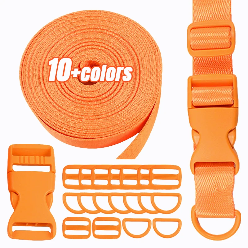 

2/5/10/20 комплектов, 20/25 мм, ремень с ошейником для собаки, пряжка Fastex, ремень для сумки, нейлоновая застежка, пластиковые пряжки, боковой зажим для карабина