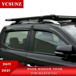 맥서스 T60 ldv 유트 2018 2019 2020 2021 2022용 ABS 도어 윈도우 바이저, 햇빛 및 비 가림막, 자동차 액세서리 Ycsunz