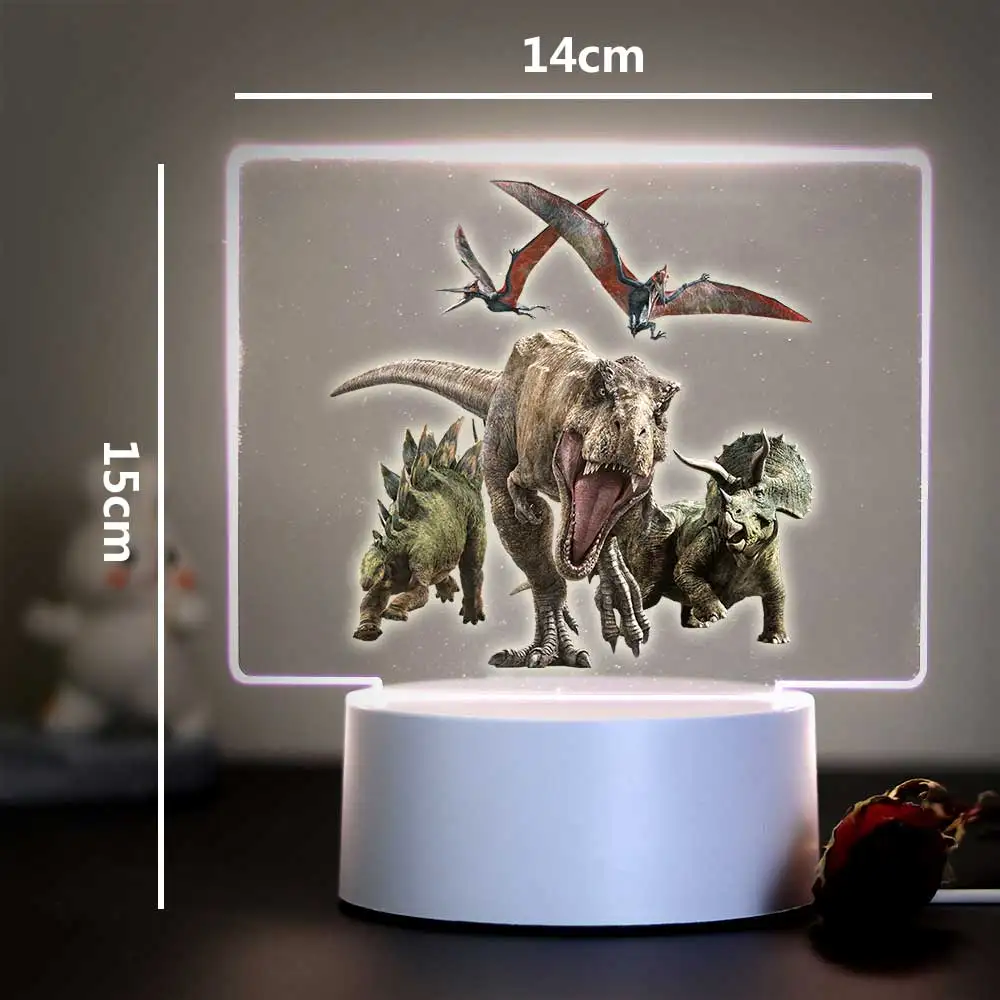 1 pc hot Tyrannosaurus rex 3D Led Night Lamp Usb Decoration Children'S Gift