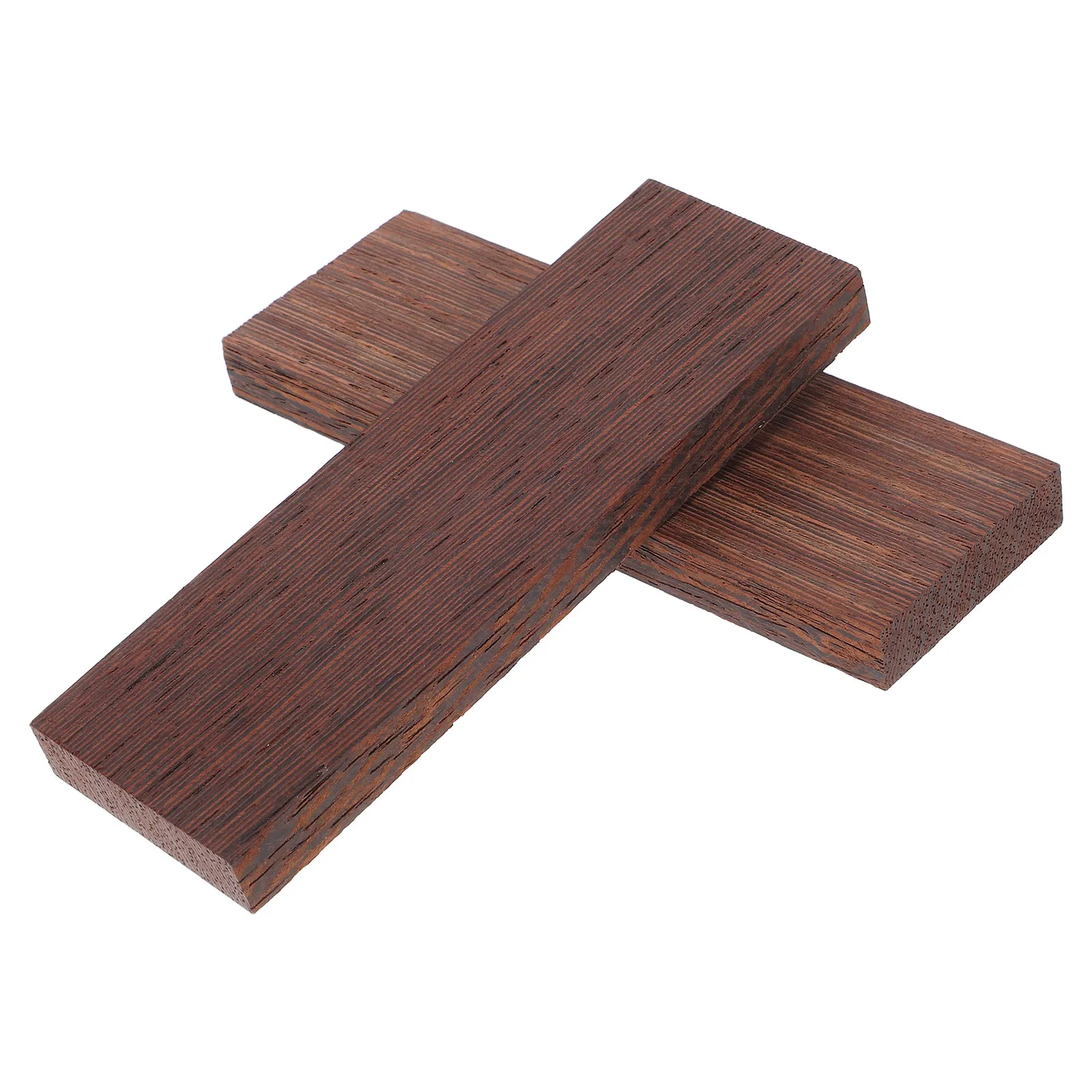 2Pcs Natural Solid Wood DIY Cutter Handle Material for Kitchen Vegetable Chopper Replacement Comfortable Grip Chef Tool Making