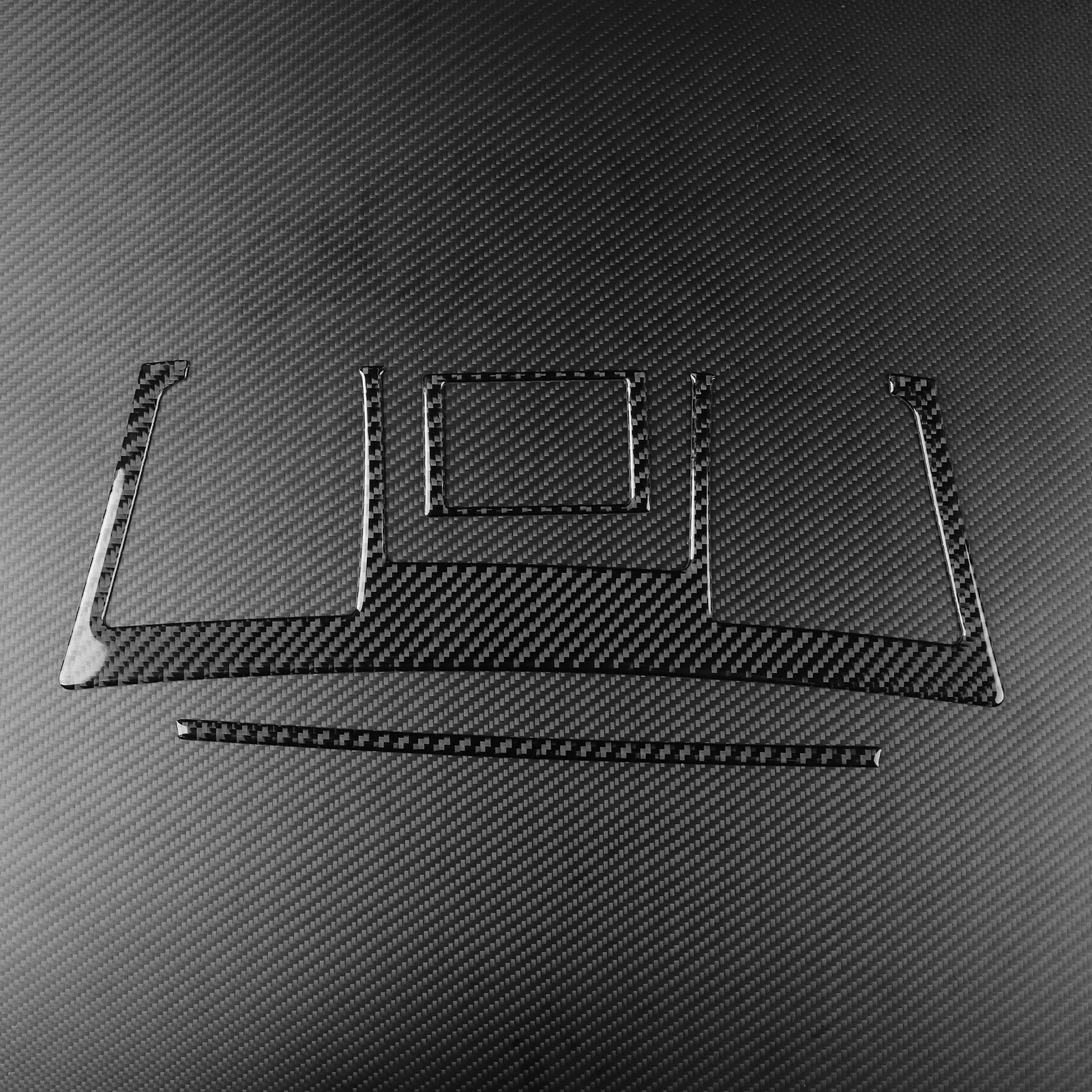 For Toyota Highlander 2008--2013 Carbon FiberCenter Console Vent Panel Car Interiors Trim Accessories Decoration Stickers