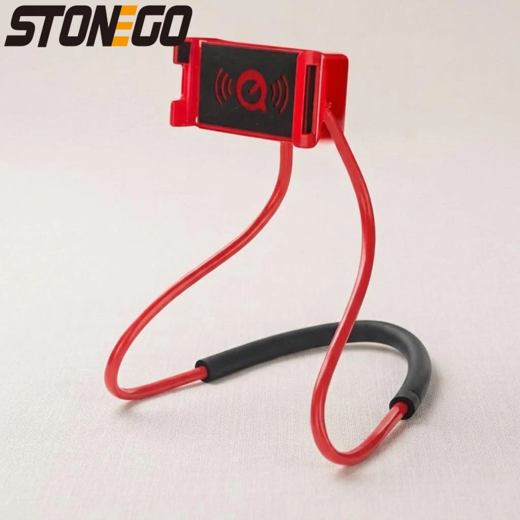 

Universal Mobile Phone Holder Adjustable 360 Degree Rotating Extendable Neck Hanging Selfie Stick Mount