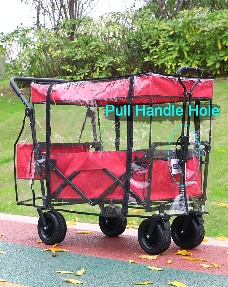 Camping Trolley Rain Cover Garden Picnic Wagon Stroller Waterproof Cover Folding Trolley Cart Accessories