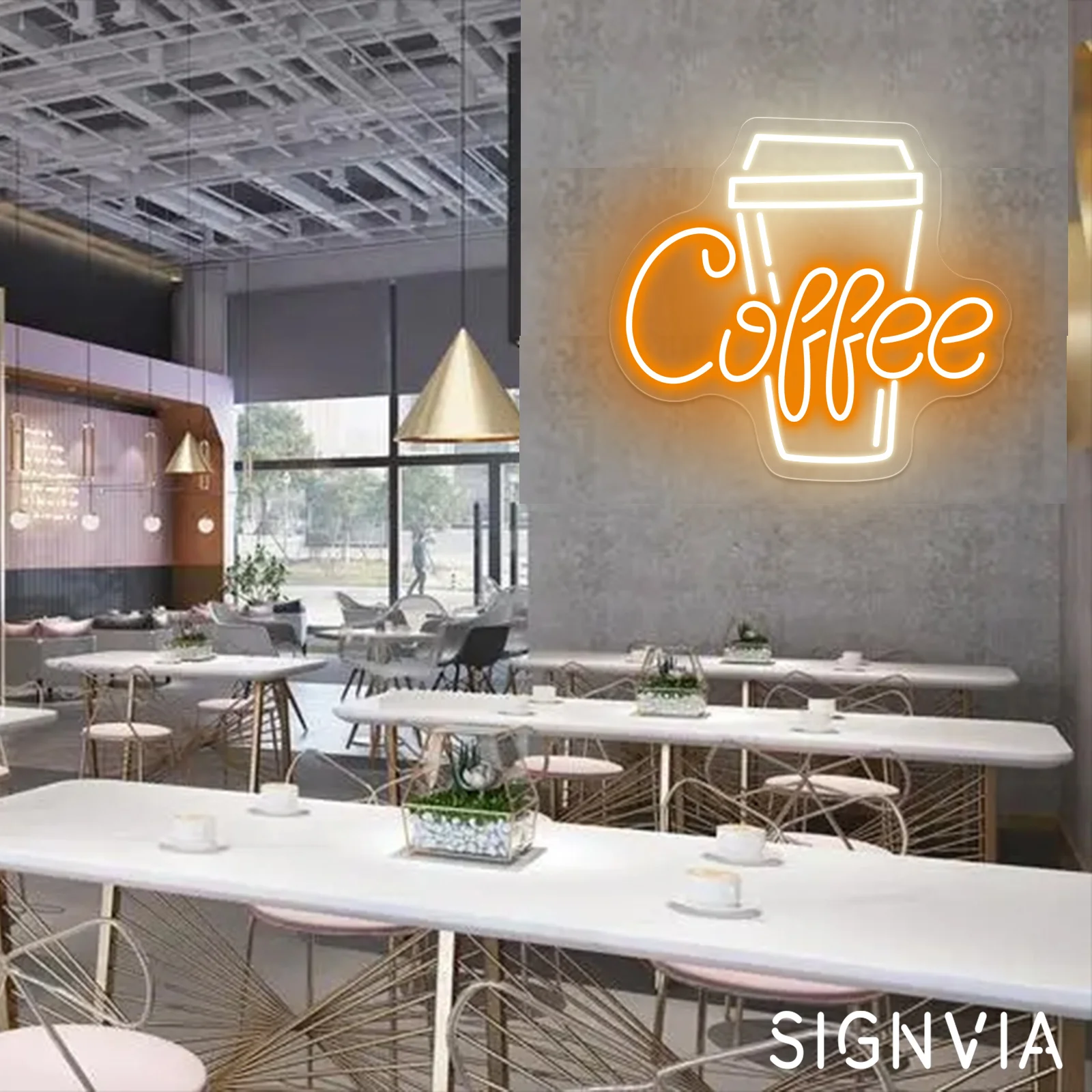 

Coffee Neon Sign Light for Bar Decor Shop Home Pub Room Office Wall Decor Art Restaurant Cup Business Signboard Neon Lamp Signs