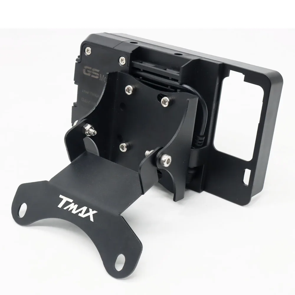 Per TMAX 530 T-MAX 530 2017-2019 Moto Parabrezza Staffa di Navigazione Caricatore USB Supporto di Montaggio Del Telefono Mobile