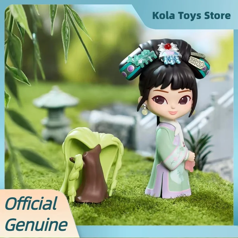 Genuíno lenda de zhen huan v4 série caixa cega chineses estilo estatueta de ação ornamentos brinquedos caixa mistério presente aniversário da menina