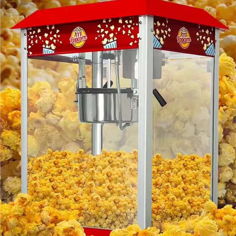 Fully automatic popcorn machine for commercial stalls, electric spherical popcorn, puffing machine, popcorn machine