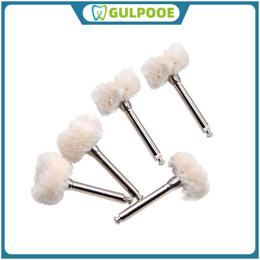 GULPOOE 1 Pcs Dental Polishing Brush Polishing Wheel Wool Cotton Polishing Brushes Polishers For Rotary Teeth Buffing Tools