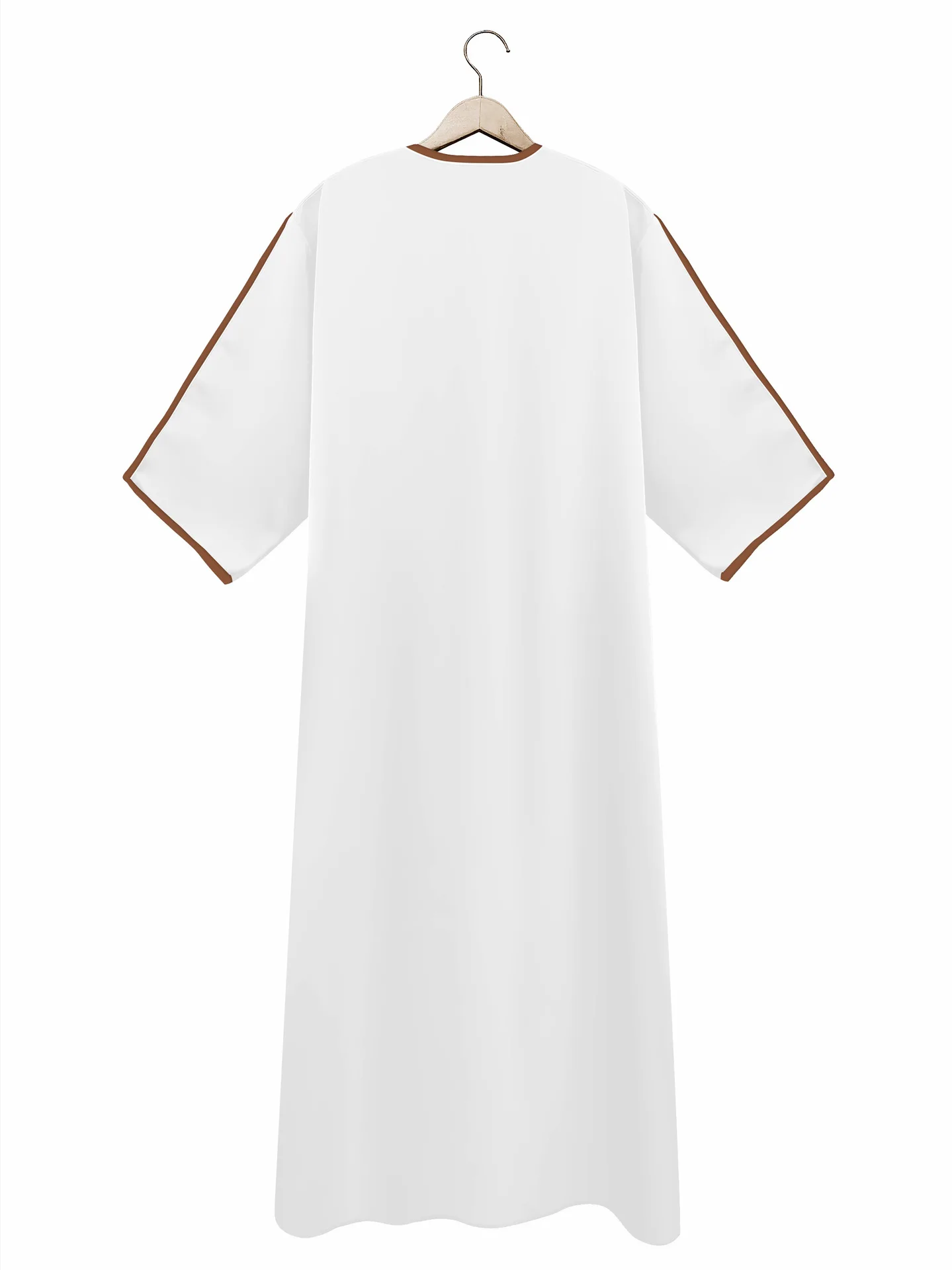 Men's Long Sleeve Muslim Abaya Lslamic Dress Middle Eastern Saudi Clothing Moroccan Man Thobe Jubba Kandora Djellaba