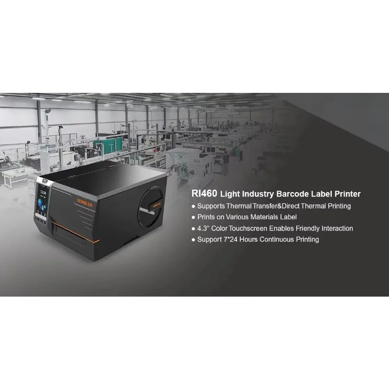 

Light Ndustry Barcode Label Printer Intelligent Thermal Transfer Industrial Printer RI460