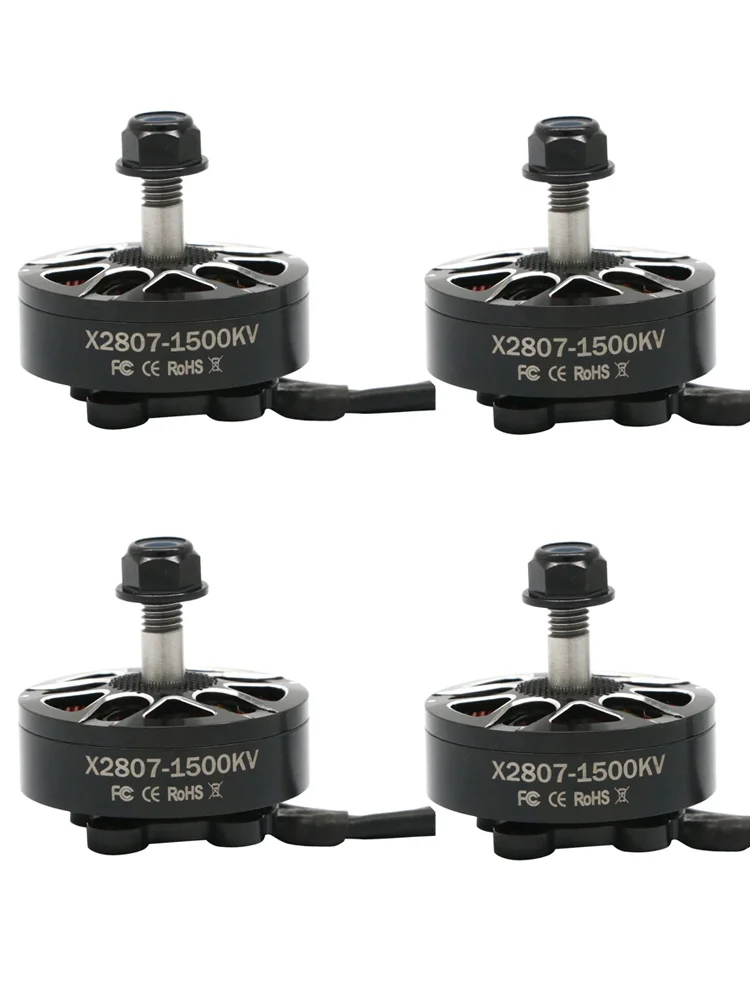 4 stks RC DIY Onderdelen X2807 2807 Motor 1300KV 4 S 1500KV 1700KV 6 S Borstelloze Motor voor FPV 7 inch Lange Afstand Mark4 LR7 Drones - afbeelding 2