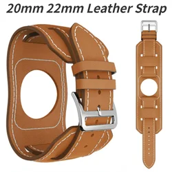 20mm 22mm Leather Belt for Samsung Galaxy Watch 7 6 classic 5 pro 4 3 Gear S3 Wristband for Huawei Watch GT4 3 2 2e/4 3Pro Strap