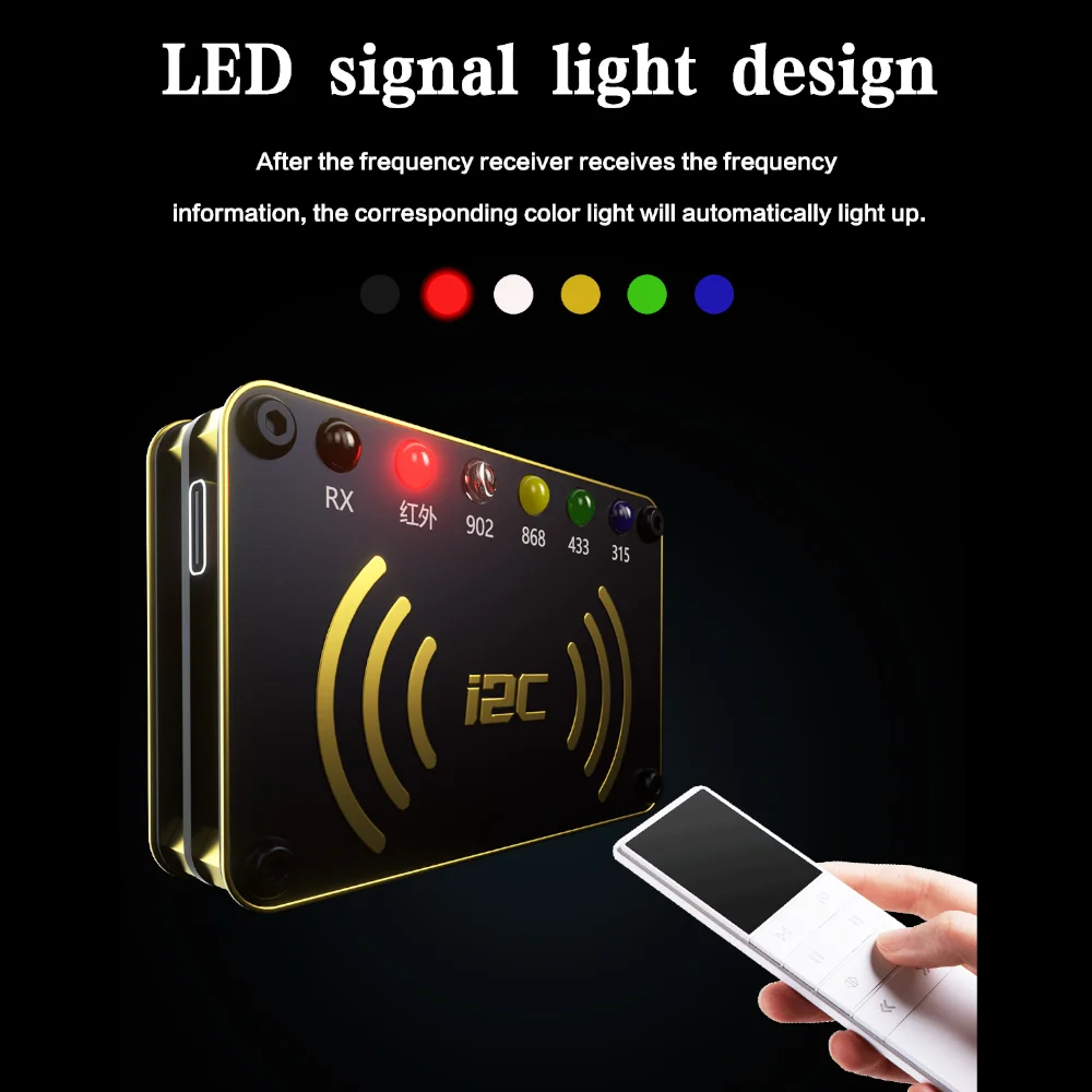 i2c Re01 كاشف تردد التحكم عن بعد للكشف عن الأشعة تحت الحمراء، 902، 868، 433، 315 إشارات لمكيف المركبات الكهربائية #5