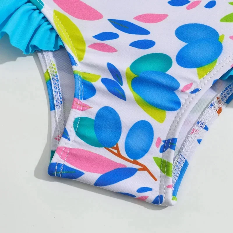 1-5 anni Costume da bagno per bambina per bambini Costume da bagno intero estivo Costume da bagno per bambini Costumi da bagno senza maniche Costumi da bagno