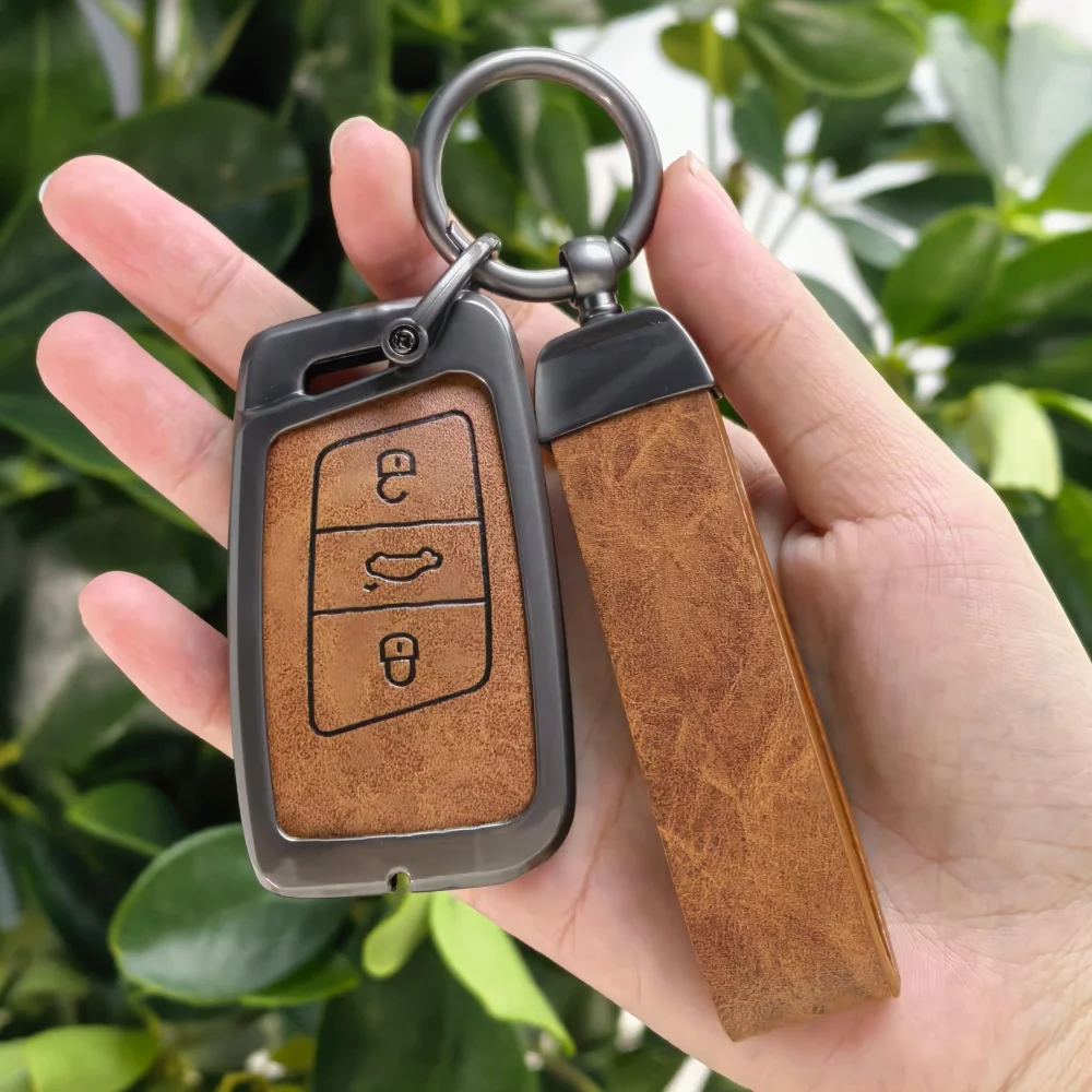 Keyless Remote Protection For VW Volkswagen Magotan Passat B8 Skoda Superb Kodiaq A7 Soft Car Key Case Fob Holder Cover