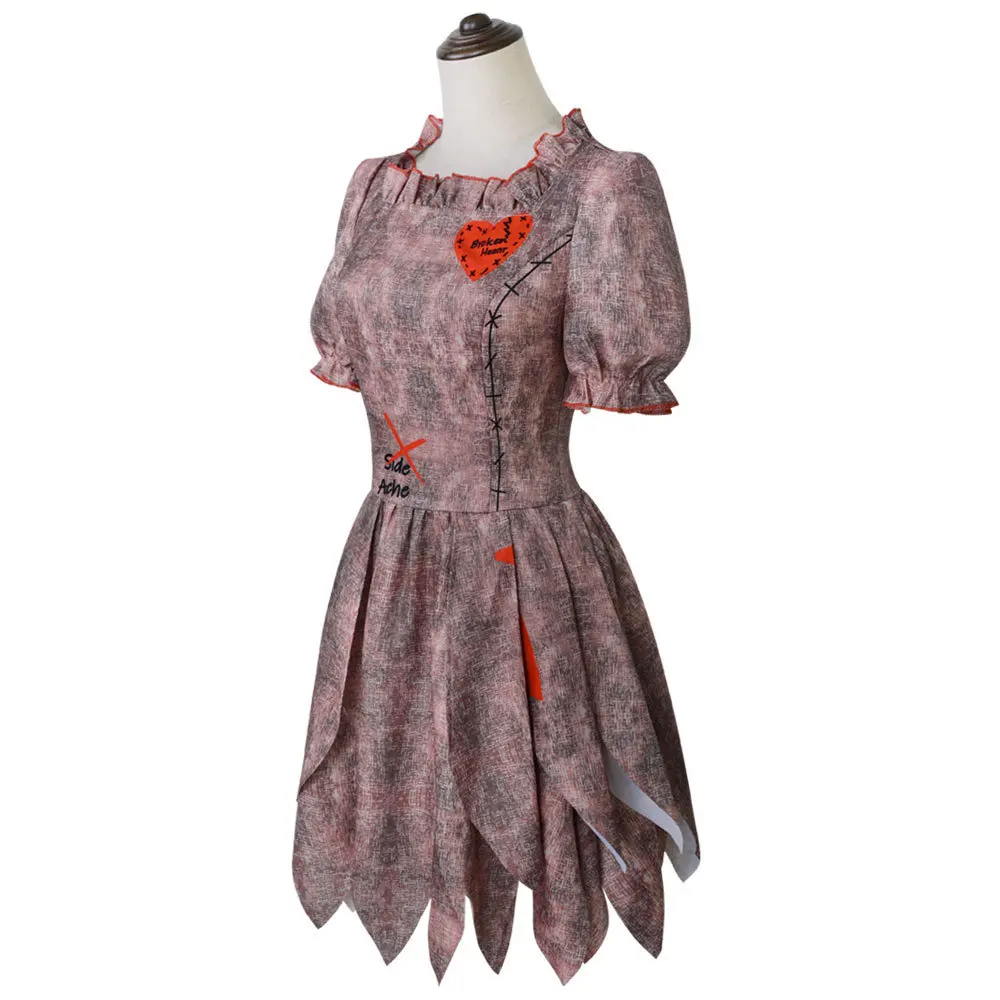 loween Skeleton Doll Costume Cosplay Diavolo om Clown Performance Outfit Spettacolo teatrale Abbigliamento etnico tradizionale da donna...