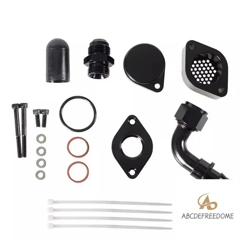 

For 2011-2020 Ford 6.7L Powerstroke Diesel Turbo Piping Kit CCV Crank Case Vent Reroute Base Set