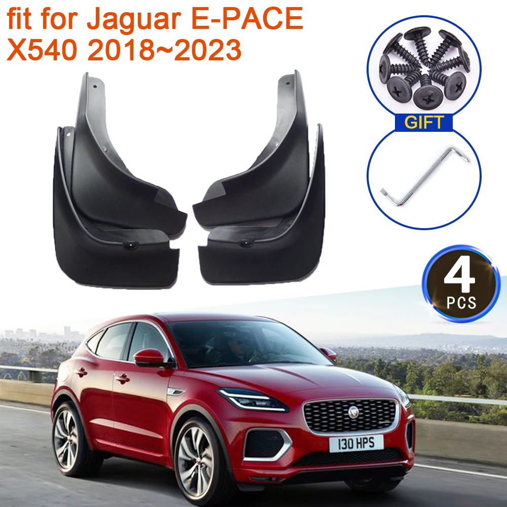 

Mudguards For Jaguar E-PACE X540 2018~2023 Accessories 2019 2020 2021 2022 MudFlap Splash Guards Front Rear Wheel Fender Sticker