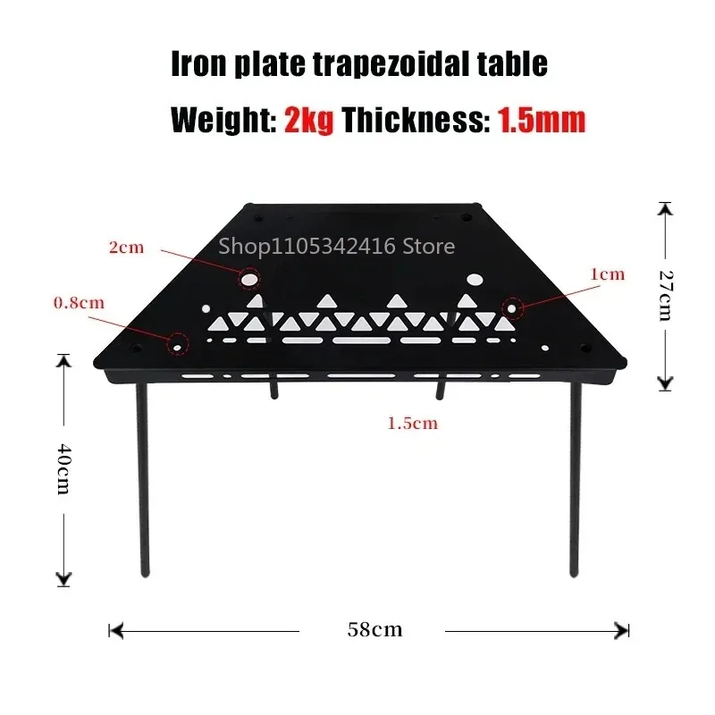 Aluminum Alloy Outdoor Dining Coffee Table, Portable Multifunctional Splicing Furniture for HikingPicnic CampingOutdoorDailyRest
