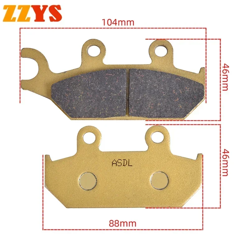 

1000cc Front Left Brake Pads Disc Tablets For CAN AM SIDE X SIDE Commander 1000 R Efi 2018 Commander 1000 Max XT DPS 2014-2017