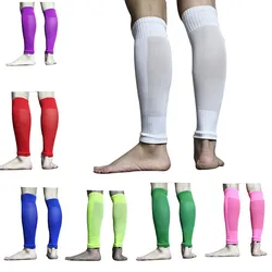 Neue Fußballsocken Schienbeinschoner Beinschutz Herren Damen Sportärmel Laufenärmel