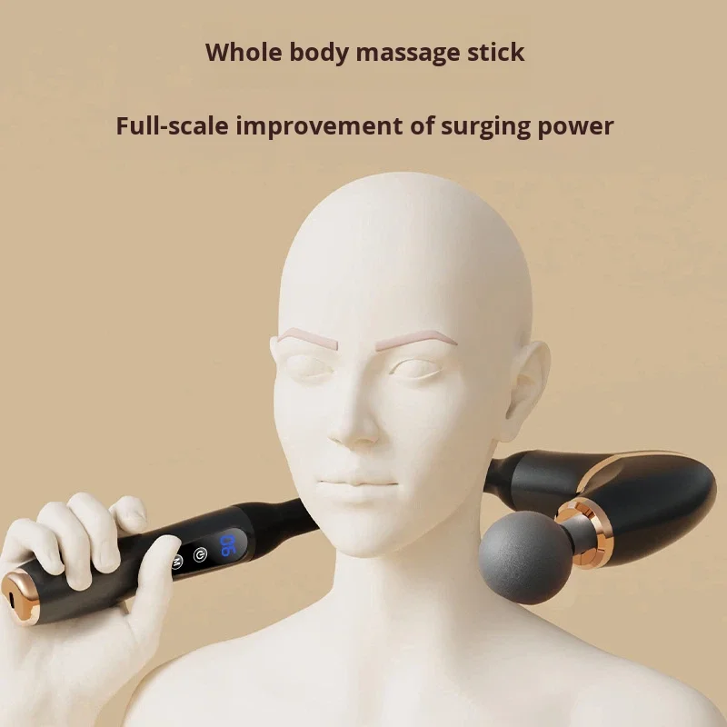 Smart Library 2025 Deep Tissue Body Fascial Massage Hammer Por U-Shaped Back Massager Upgrd LED Screen Pain Relief