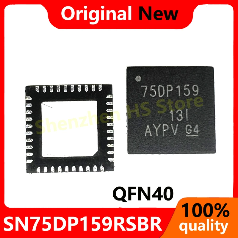 (1piece)100% New TDP158 TDP158RSBR SN75DP159RSBR SN75DP159RGZT SN75DP159 75DP159 5mm*5mm 7mm*7mm QFN-40 QFN-48 Chipset