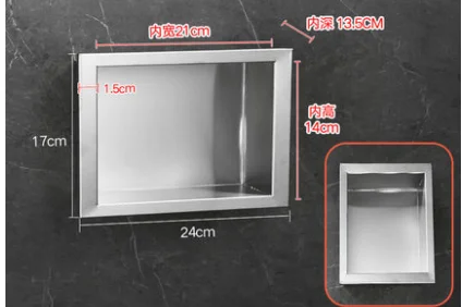 

Concealed Embedded Wall Cabinet In Shower Room Niche Stainless Steel Wall Cabinet In Hotel Bathroom Black Storage Cabinet