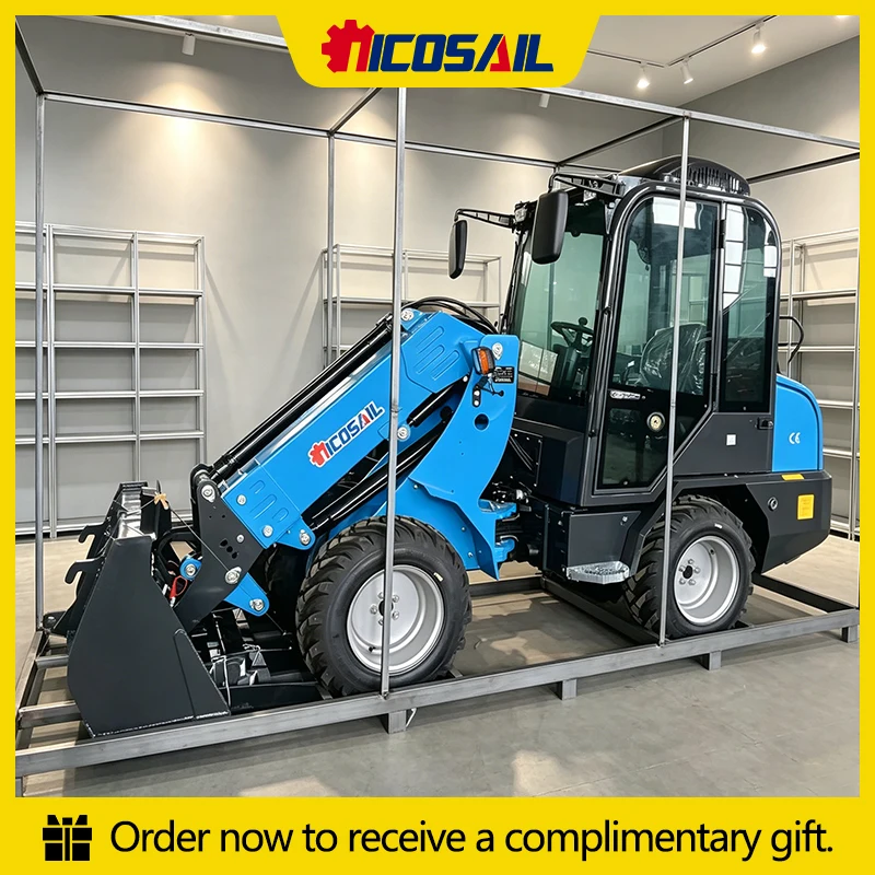 Custom NICOSAIL Telescopic Mini Loader ISO Certified Multifunctional Attachment Farm Construction Loader Equipment