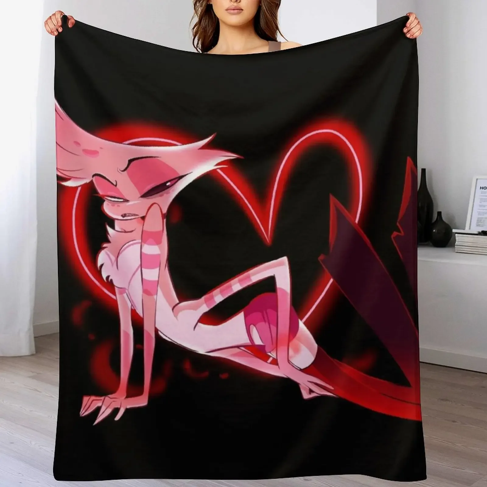 

addict w/ heart Throw Blanket Blankets For Sofas Soft Beds Thins cosplay anime Blankets