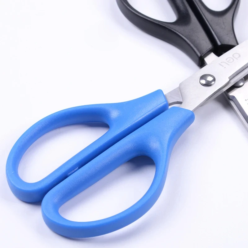 Deli-Universal Round Corner Scissors, Faca de Corte de Papel, Portátil, Estudante, Manual Household, Cozinha, 0603, 170mm