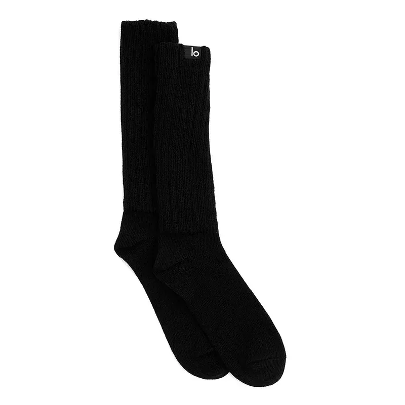 LO Scrunch Sock Sports Socks Cotton Ladies Girls Casual Knee High Boot Sock Streetwear For Men Women High Boot Loose Sock