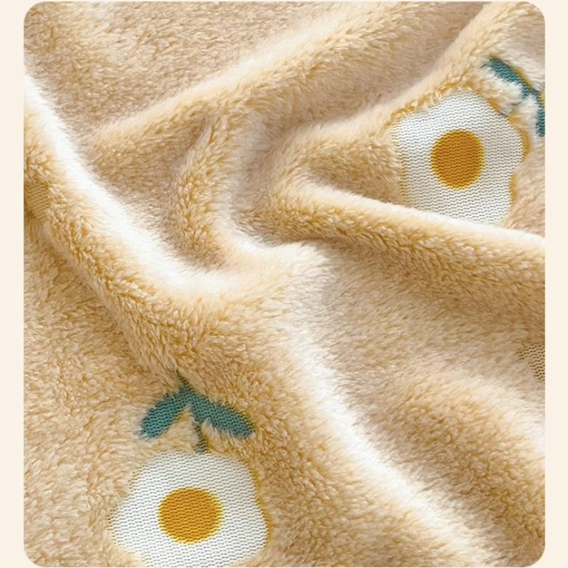 Cobertor de flanela com estampa floral para bebê, roupa de cama macia para crianças, cobertores de ar condicionado, colcha fina de verão, sofá xale